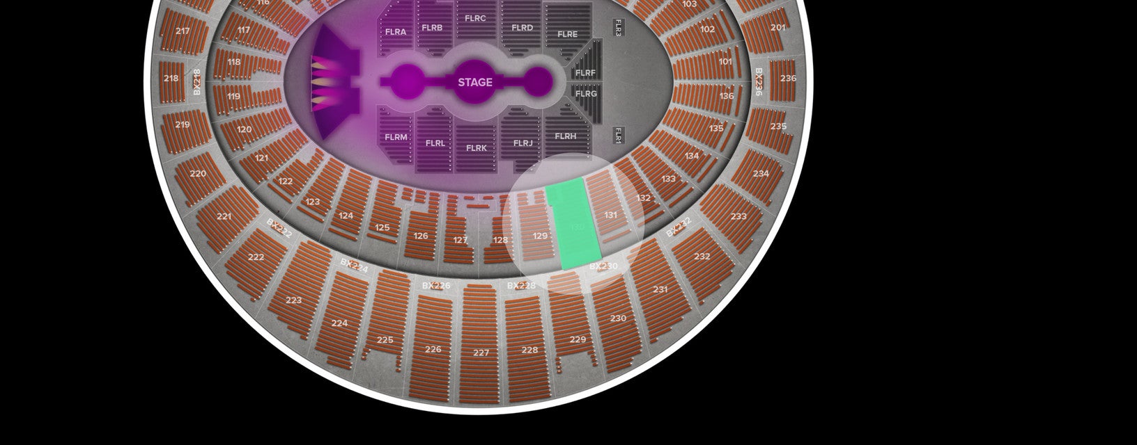 Seat view from Lower