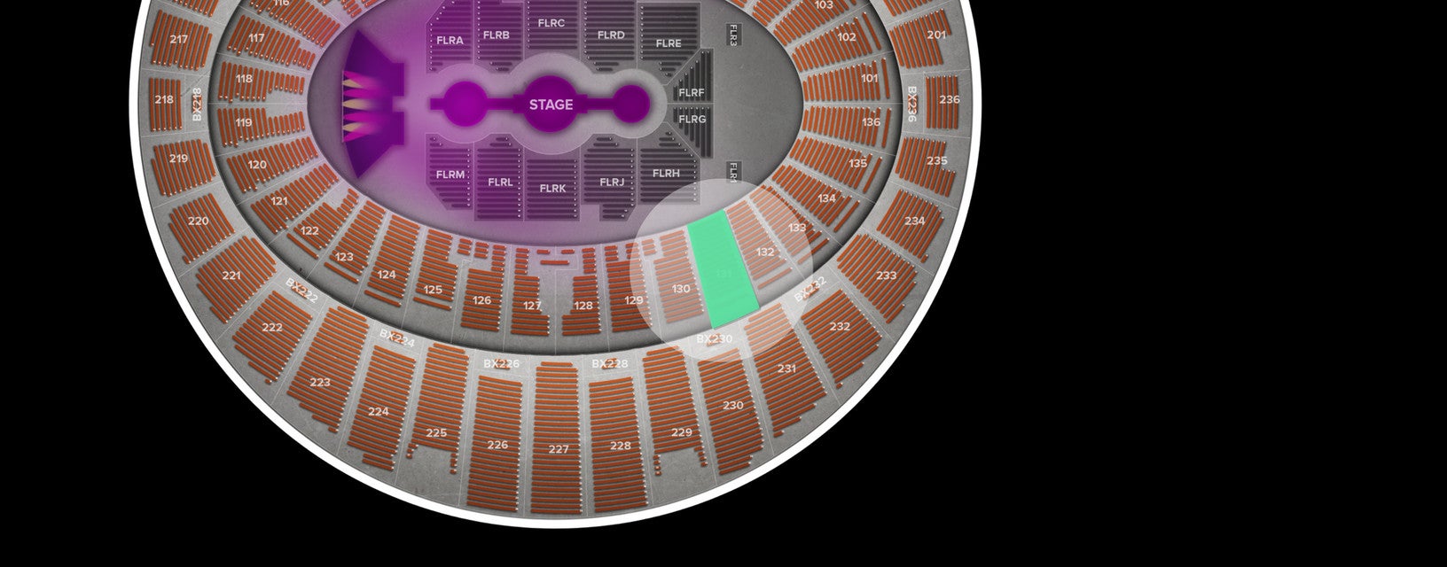Seat view from Lower