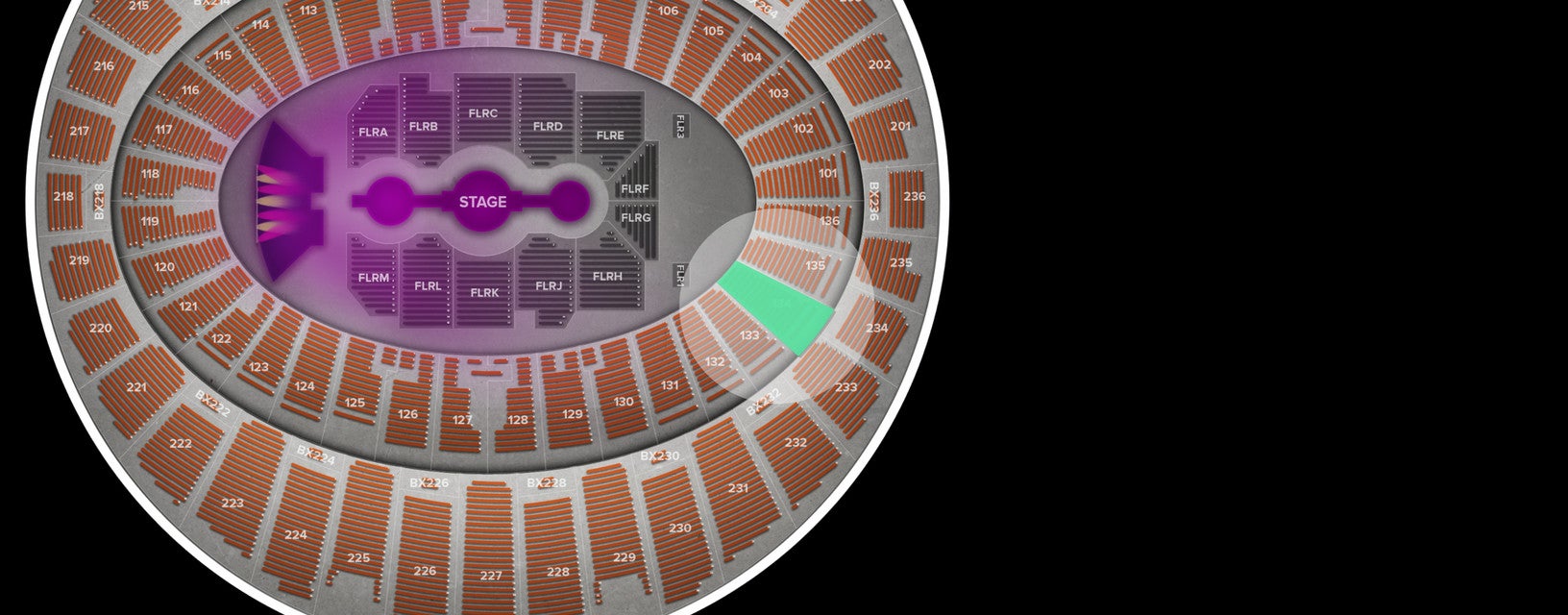 Seat view from Lower