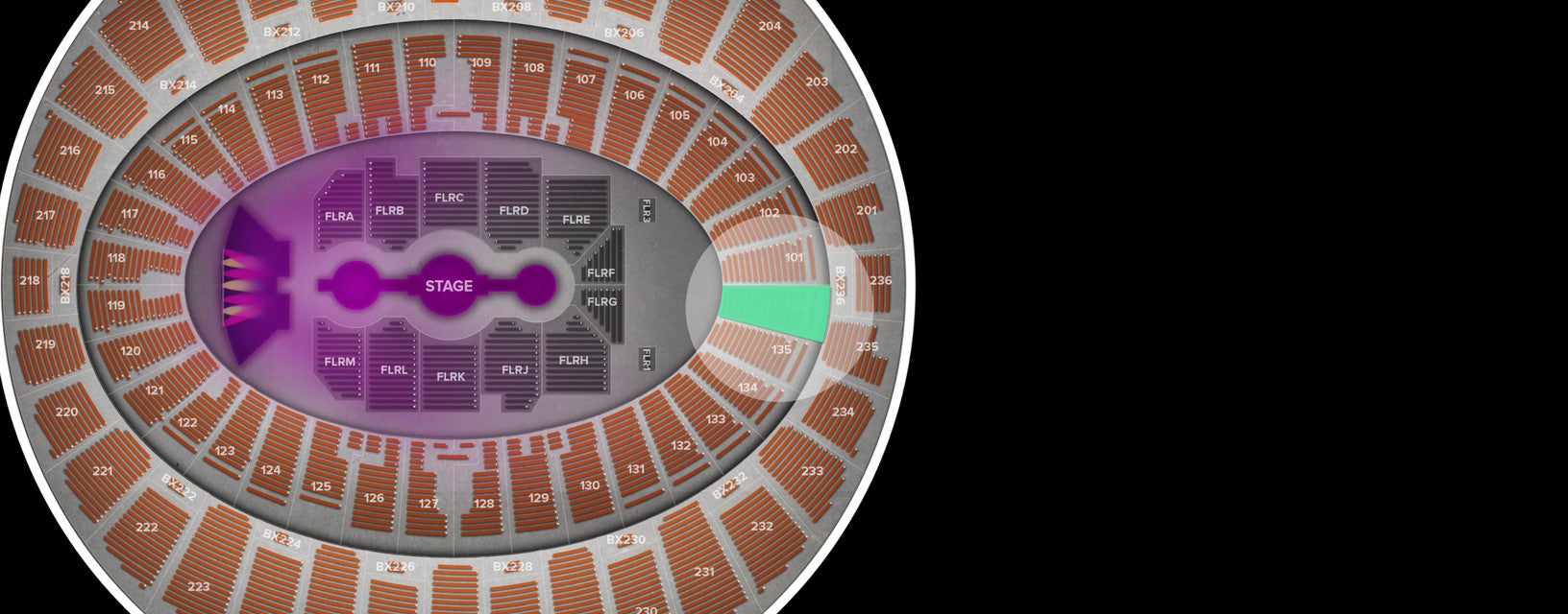 Seat view from Lower