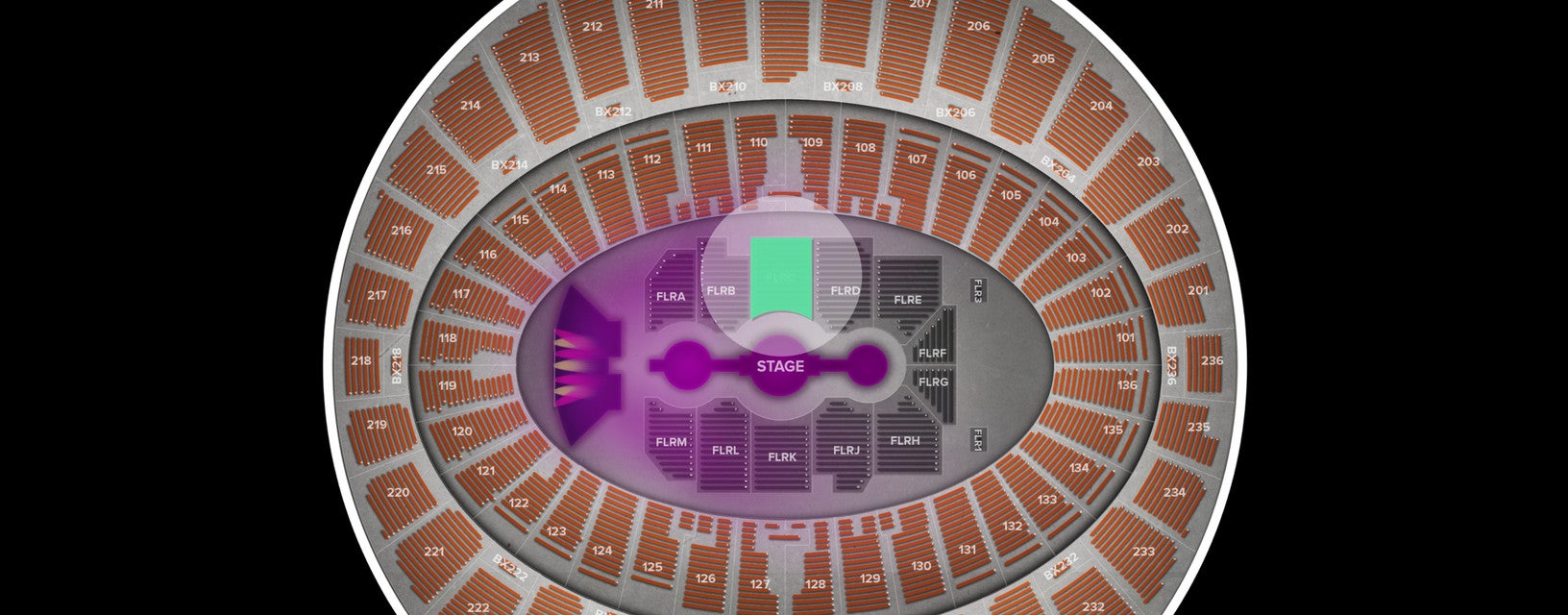 Seat view from Floor