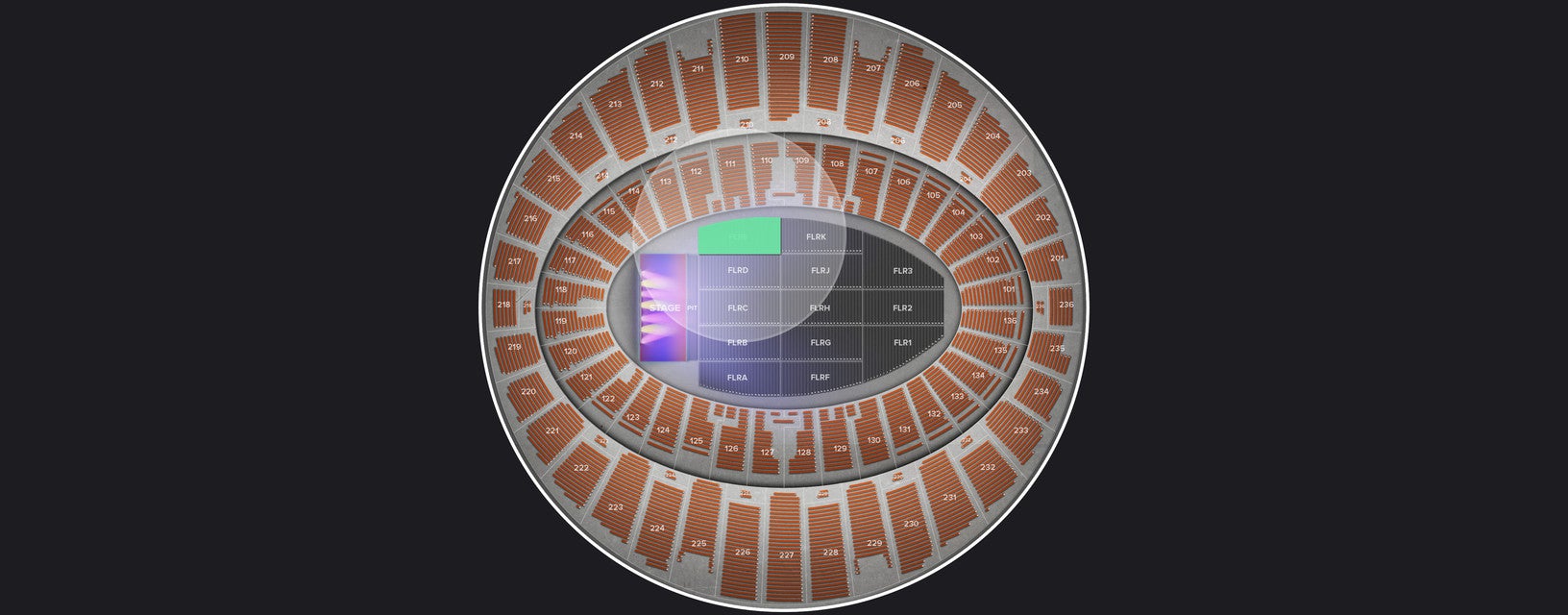 Seat view from Floor