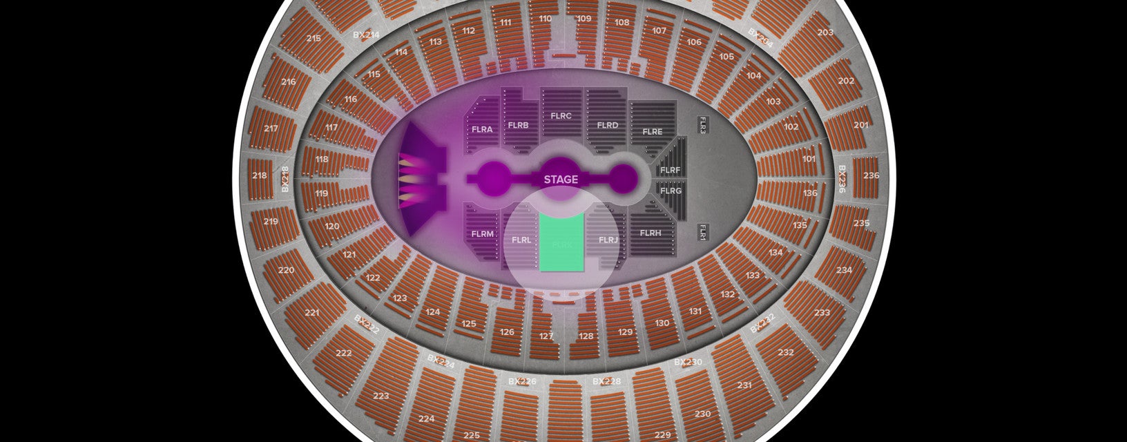 Seat view from Floor