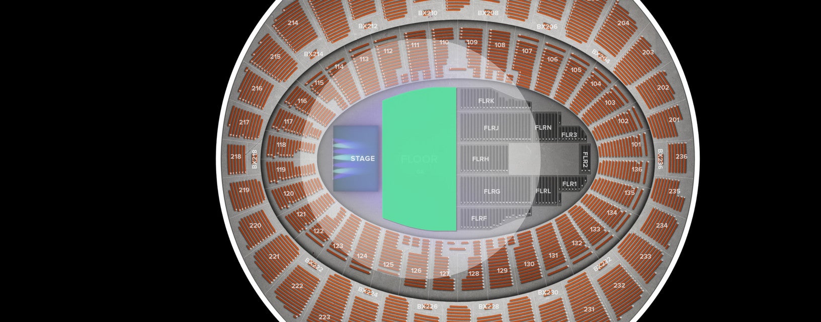 Seat view from Floor