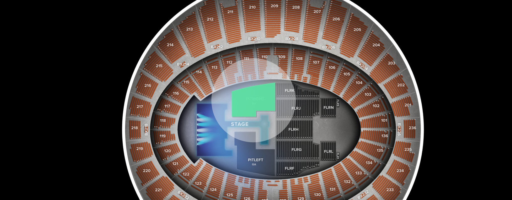 Seat view from Pit