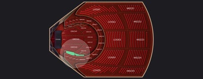 Seat view from Mezzanine Box