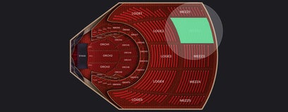 Seat view from Mezzanine
