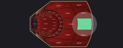 Seat view from Mezzanine