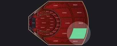 Seat view from Mezzanine