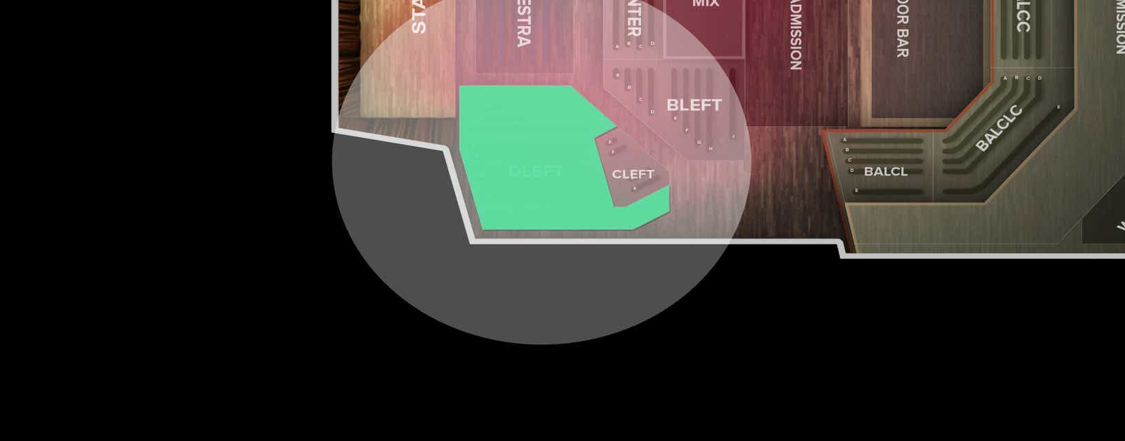 Seat view from D Left