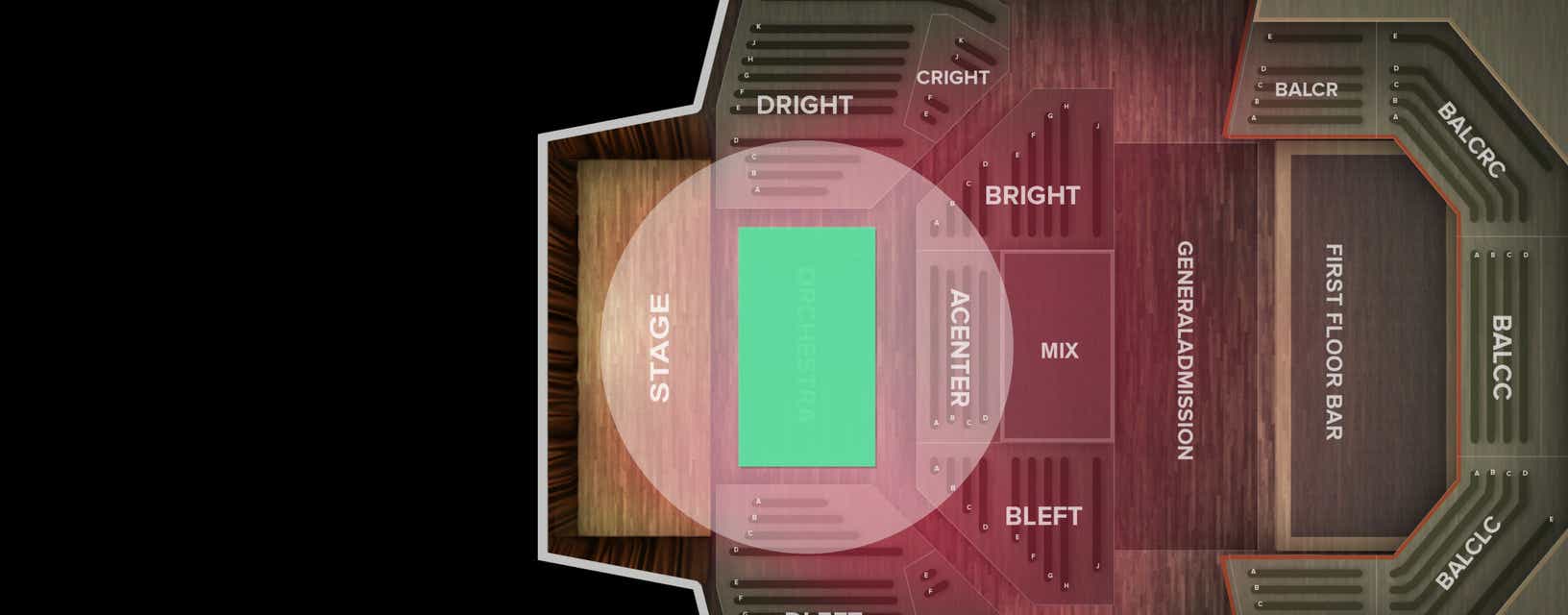 Seat view from Orchestra