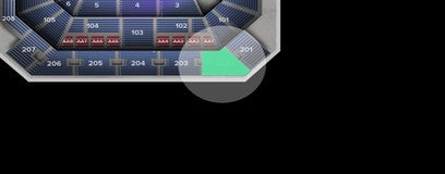 Seat view from Mezzanine