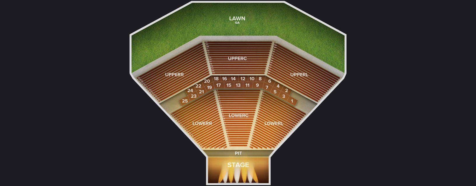 Seat view from Upper