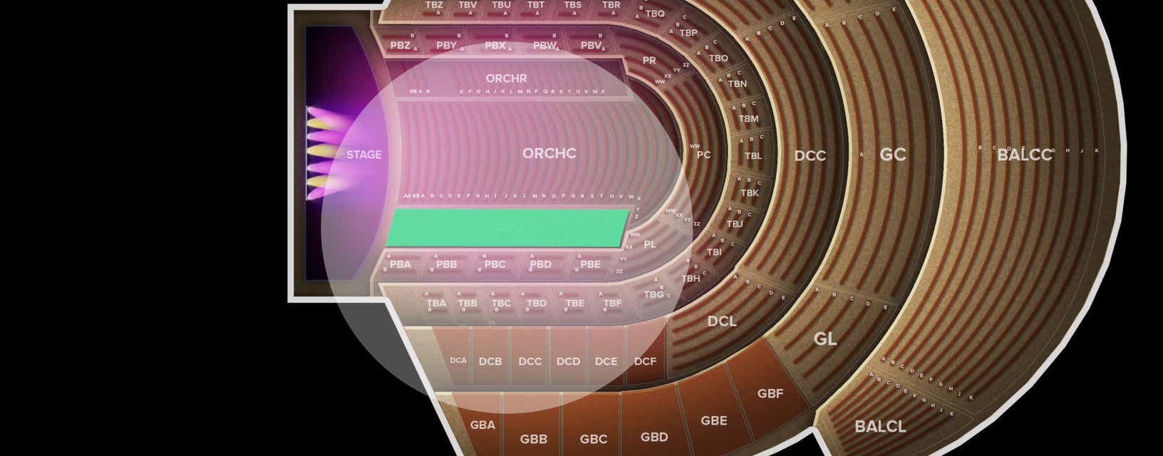 Seat view from Orchestra