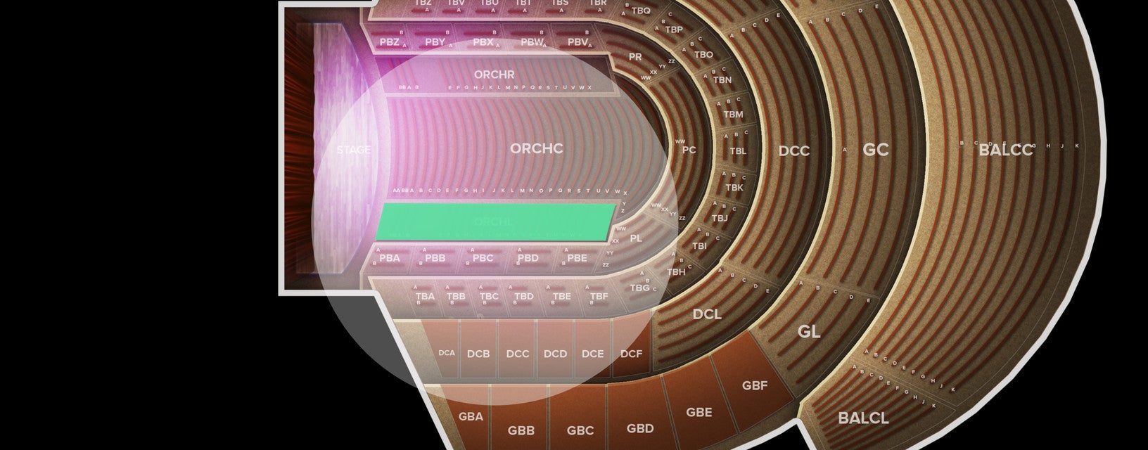 Seat view from Orchestra