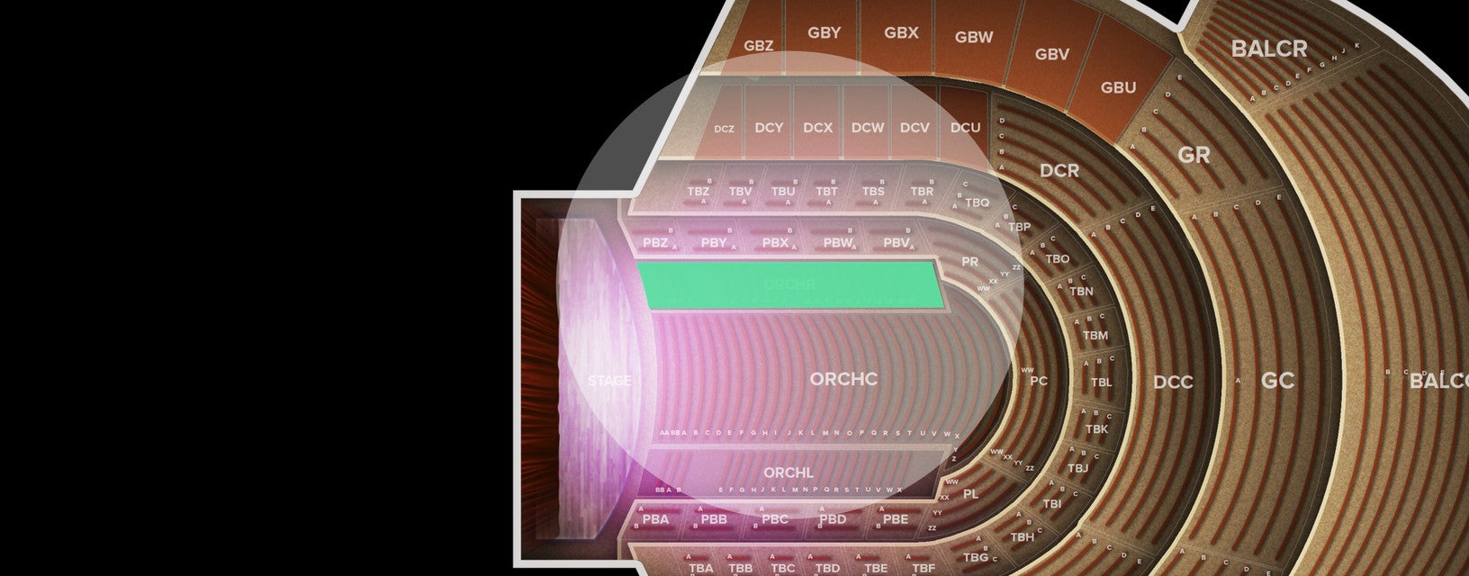 Seat view from Orchestra