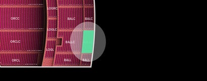 Seat view from Balcony Left Center