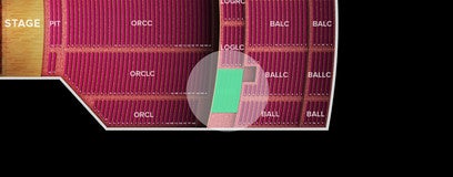 Seat view from Loge Left