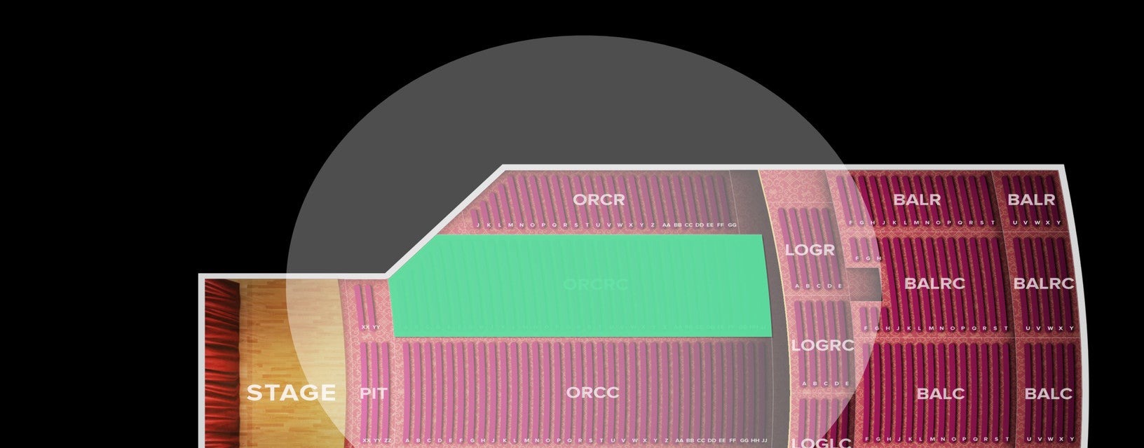Seat view from Orchestra Right Center
