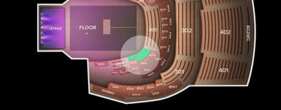 Seat view from 200 Level