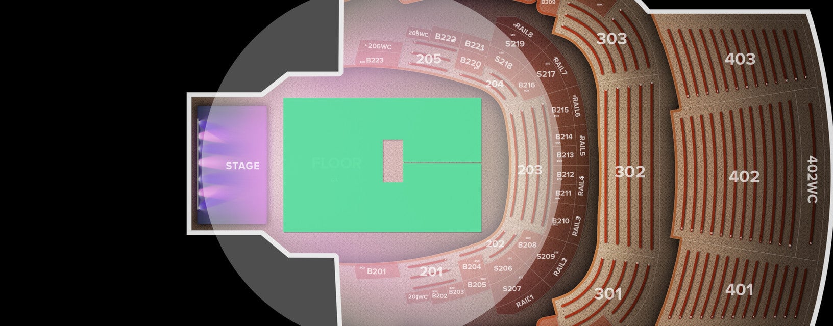 Seat view from Floor