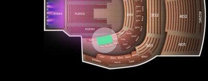 Seat view from 200 Level
