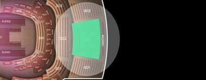 Seat view from 400 Level