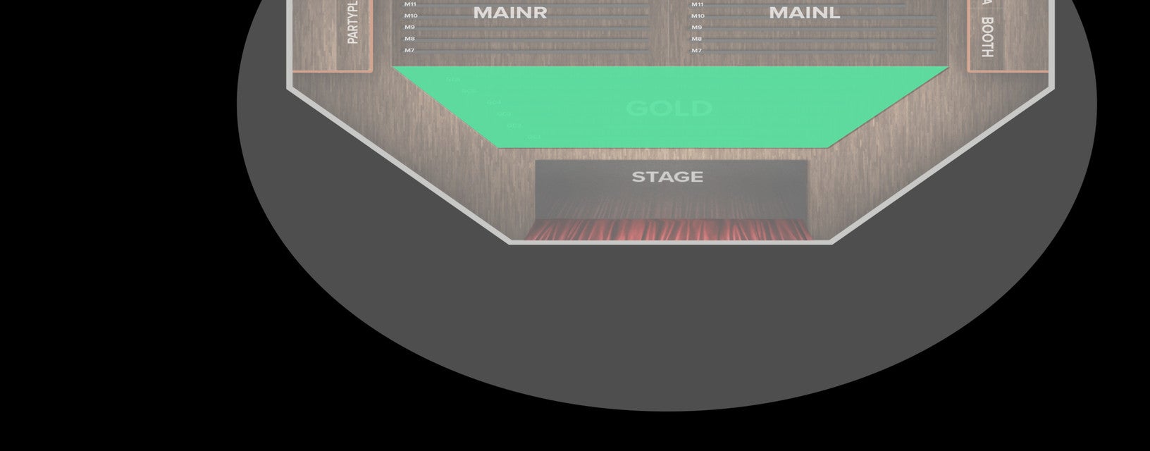 Seat view from Gold Circle