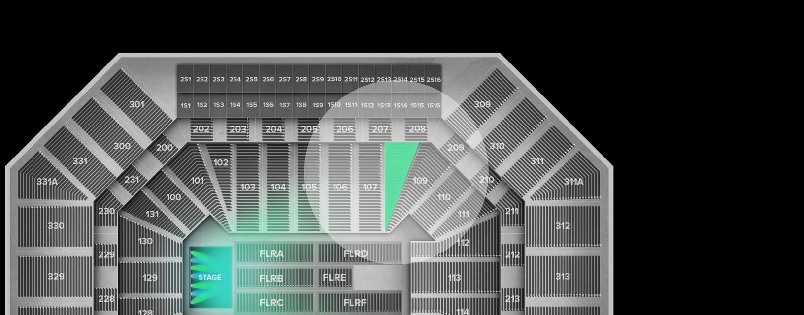 Seat view from Lower