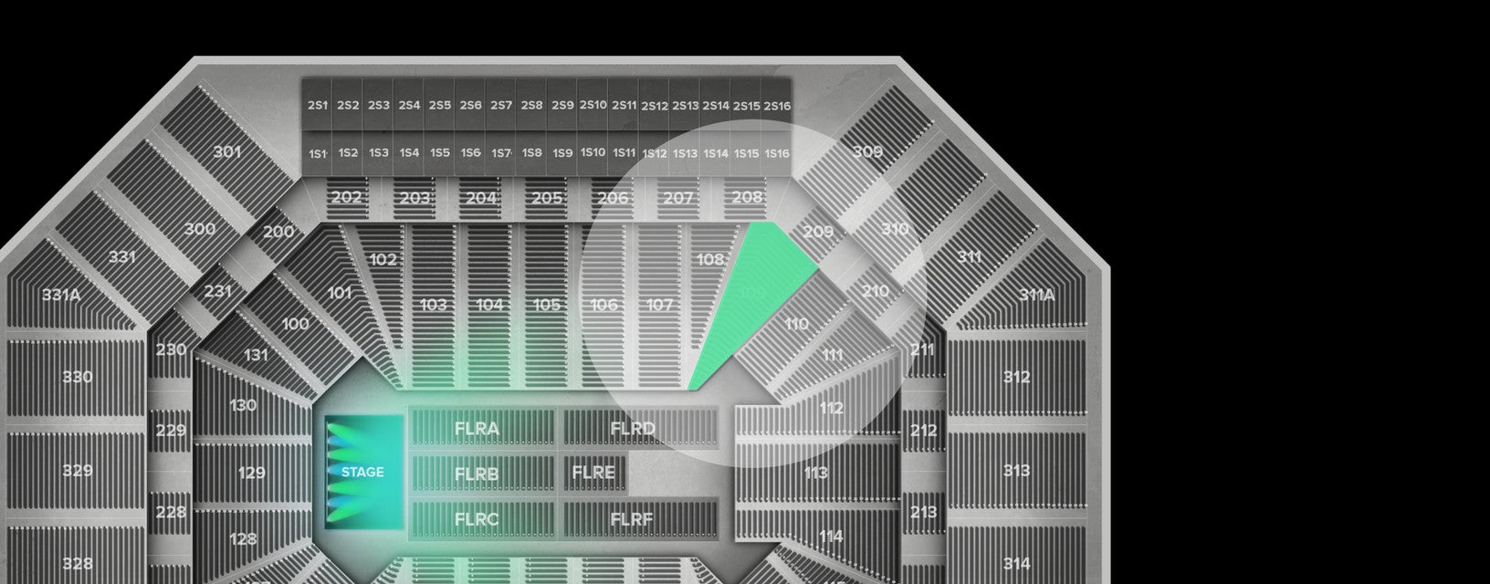 Seat view from Lower