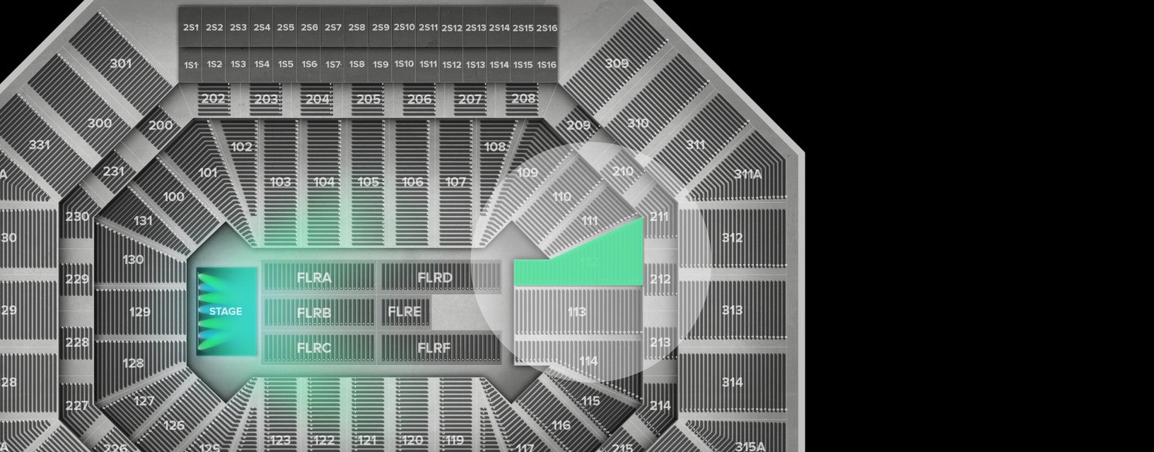 Seat view from Lower