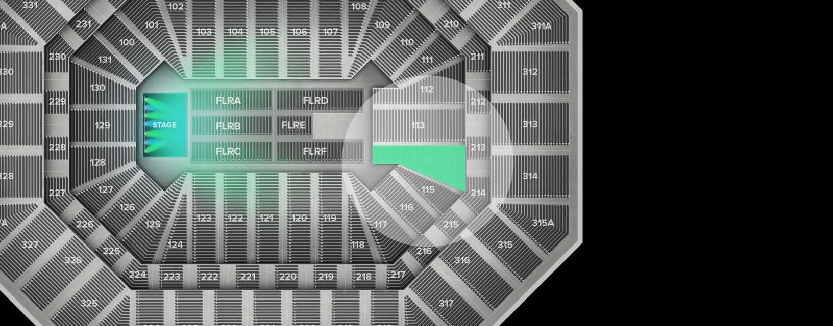 Seat view from Lower
