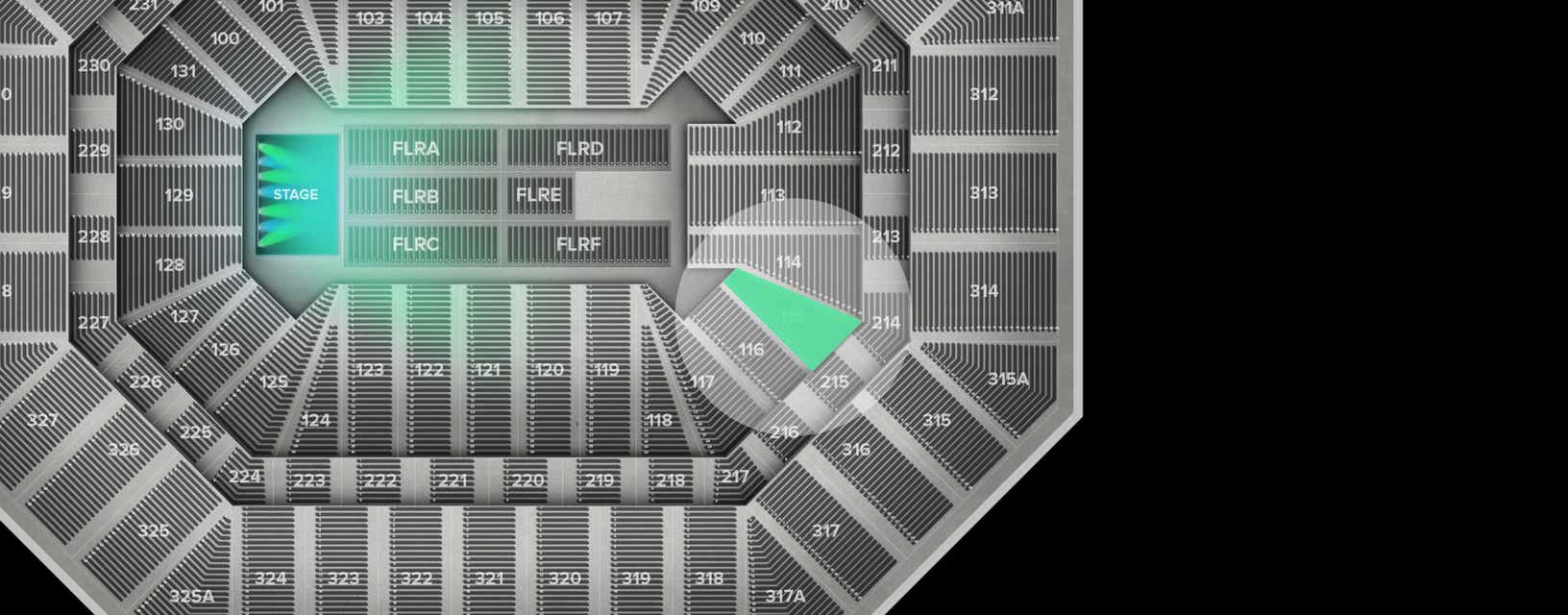 Seat view from Lower
