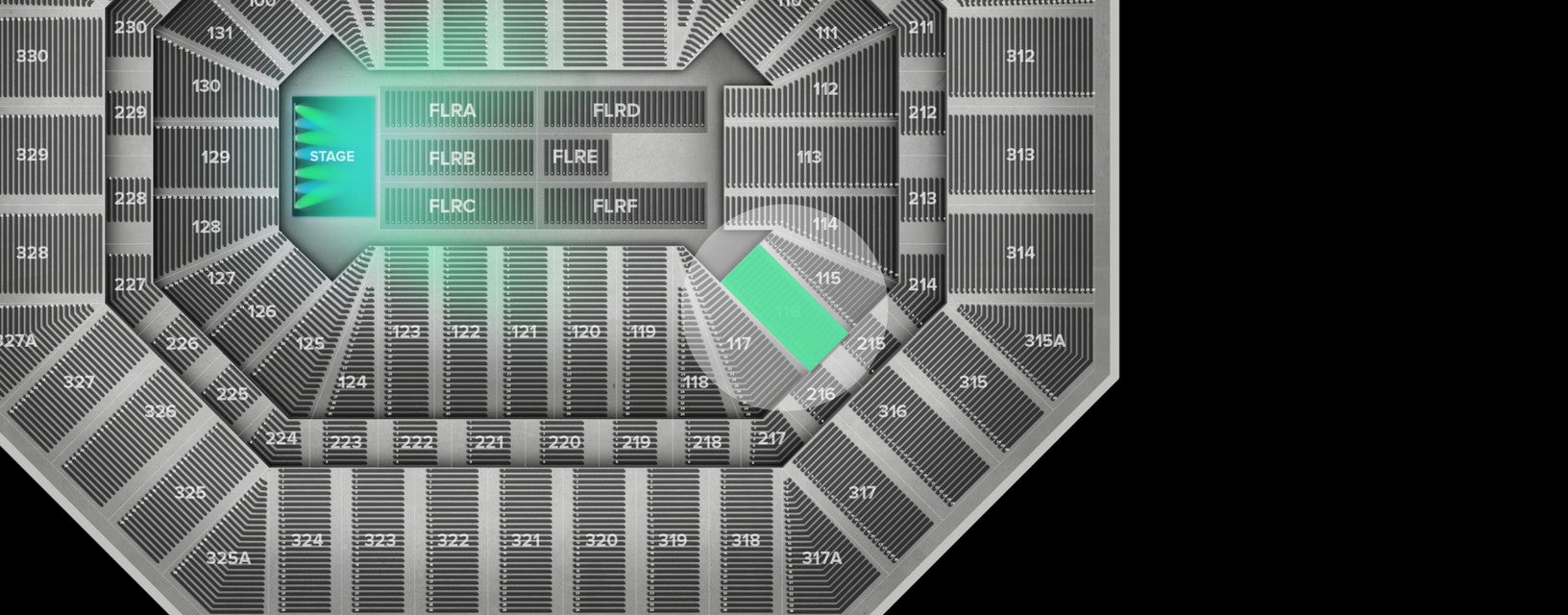 Seat view from Lower