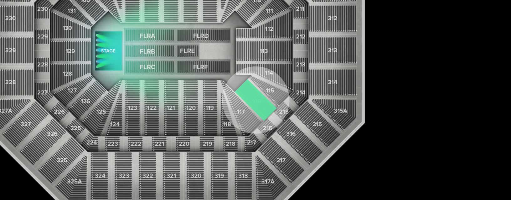 Seat view from Lower