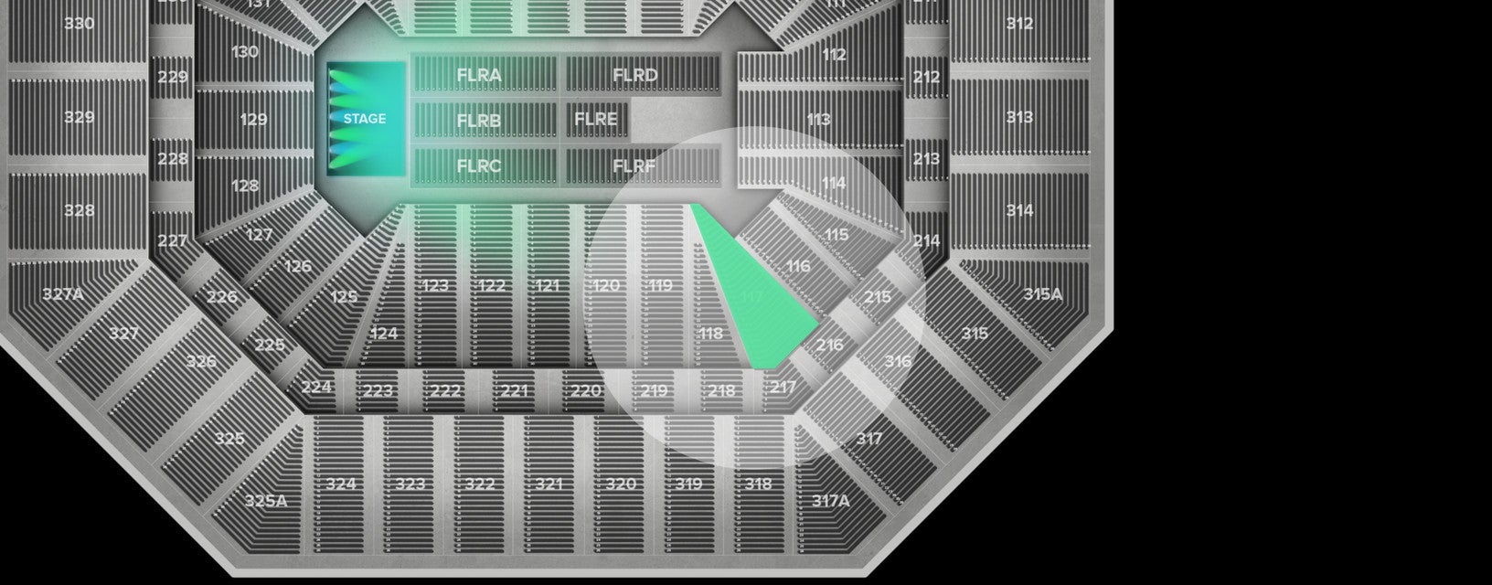 Seat view from Lower