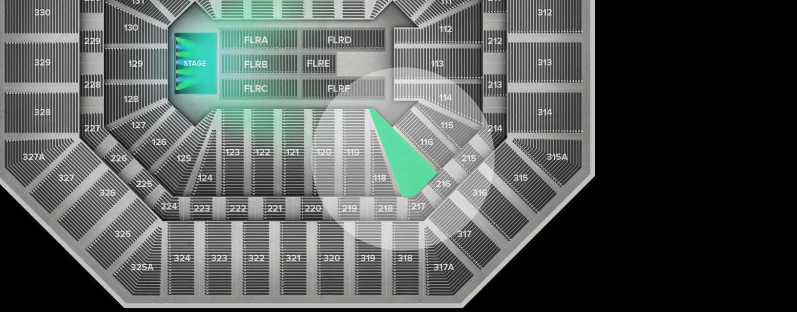 Seat view from Lower
