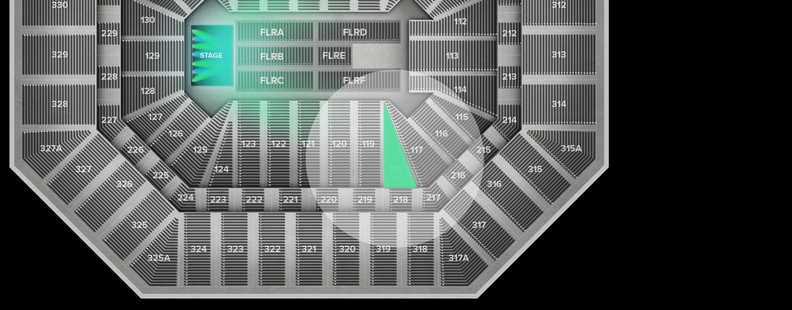 Seat view from Lower