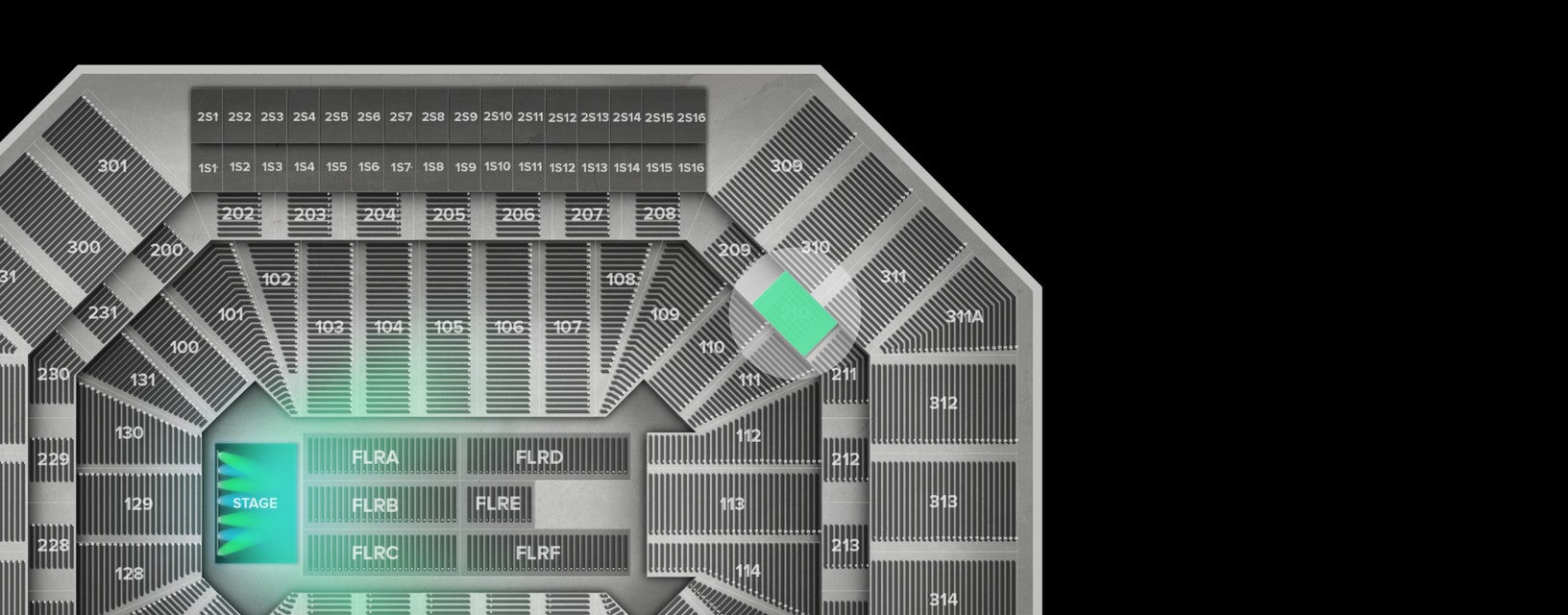 Seat view from Middle