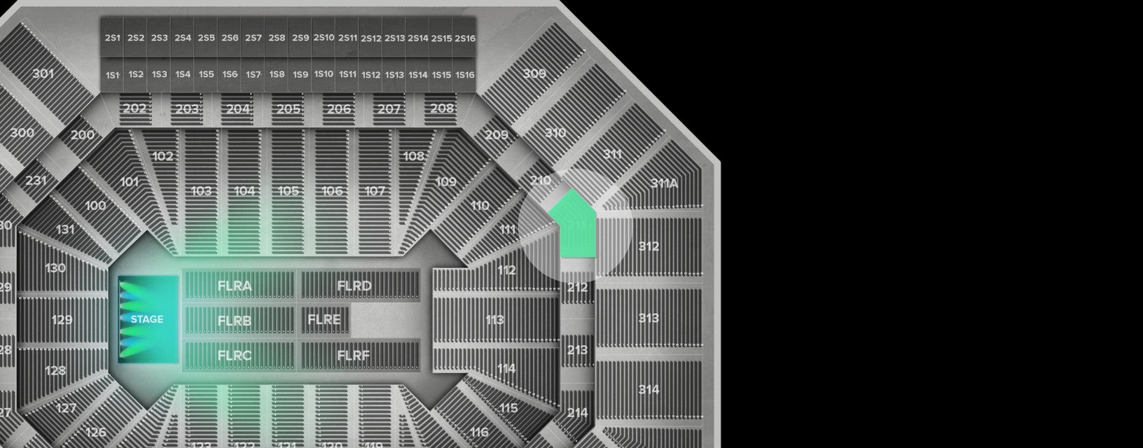 Seat view from Middle
