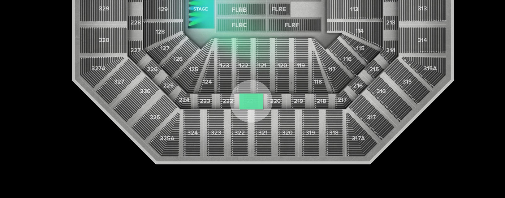 Seat view from Middle