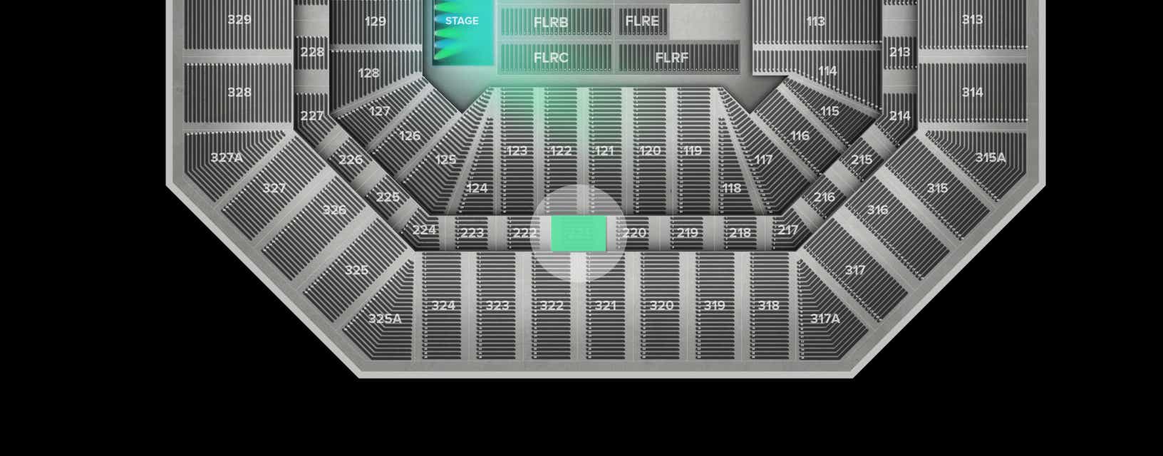 Seat view from Middle