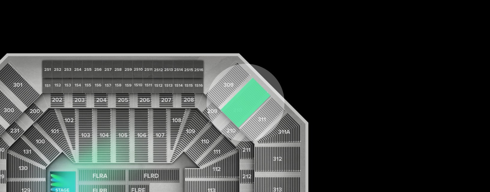 Seat view from Upper