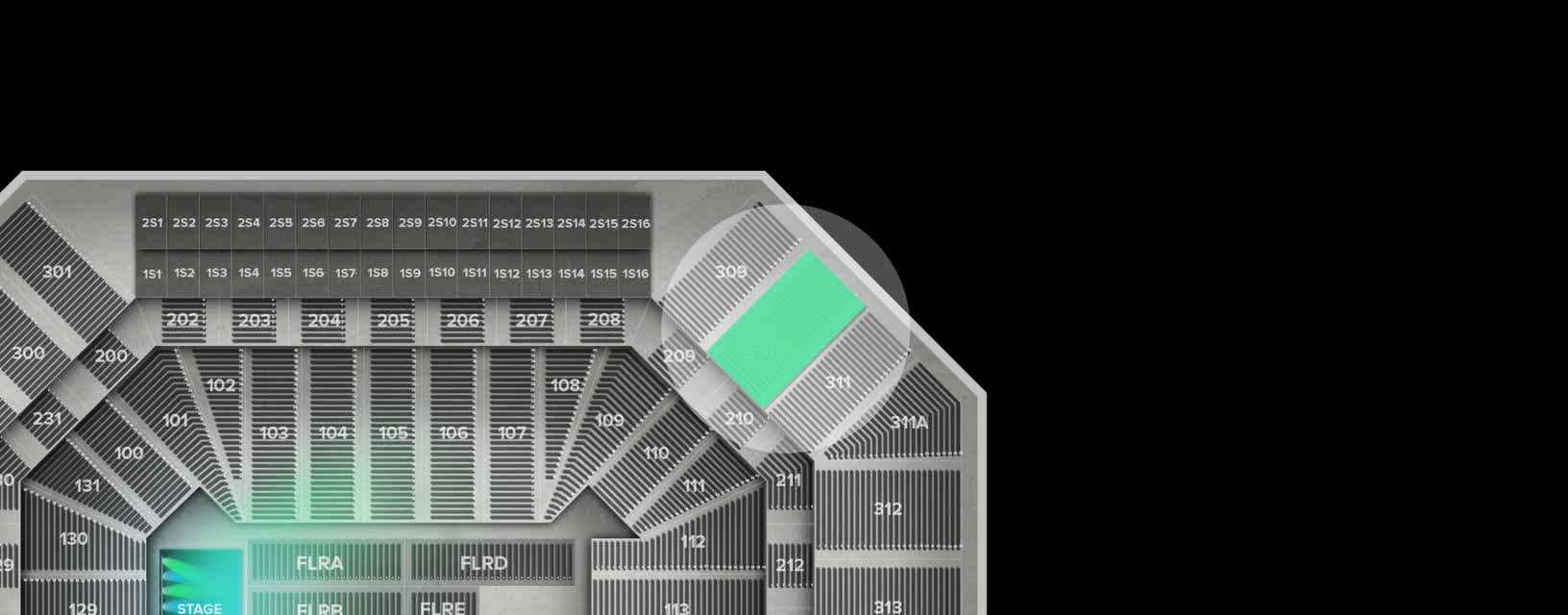 Seat view from Upper