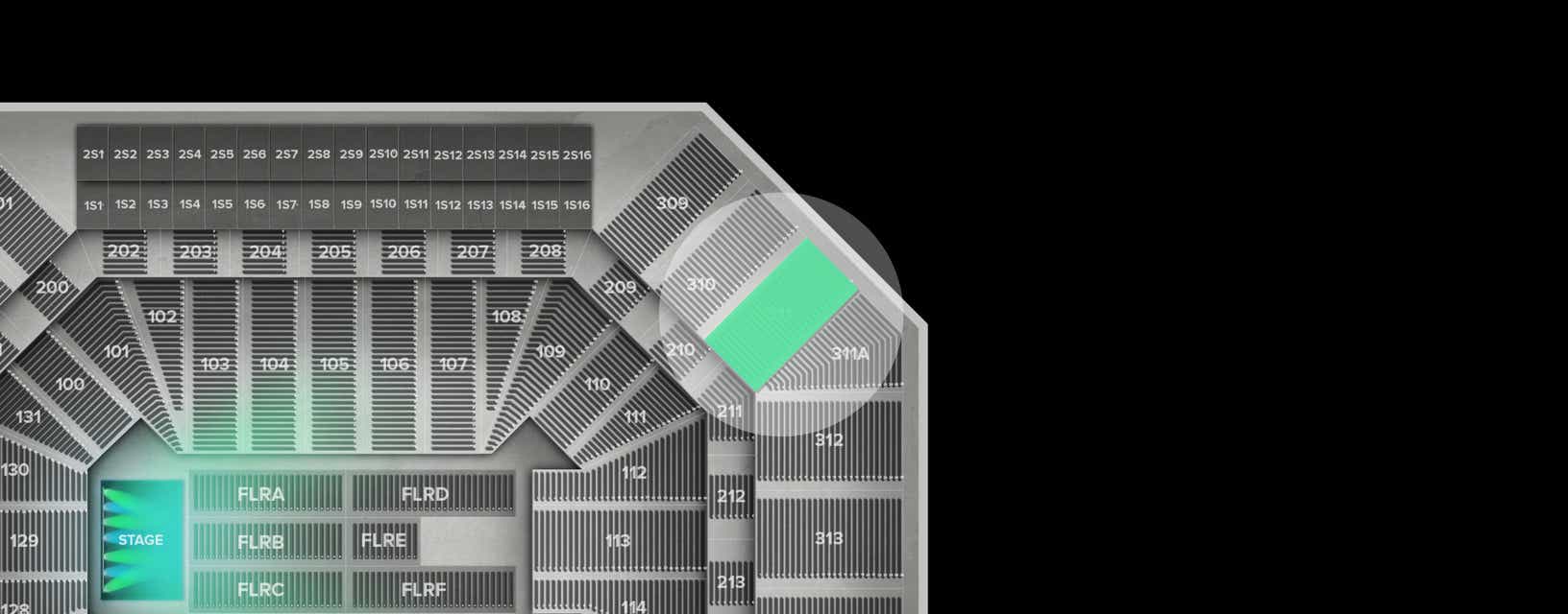 Seat view from Upper