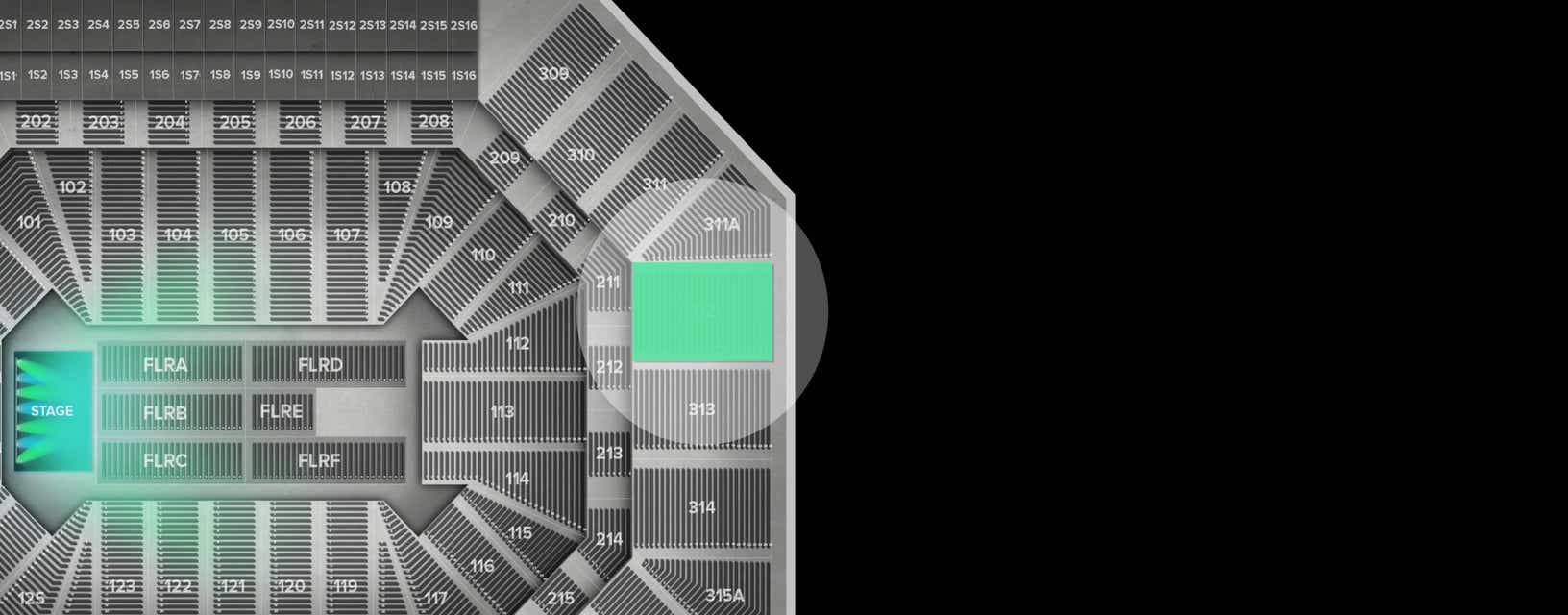 Seat view from Upper