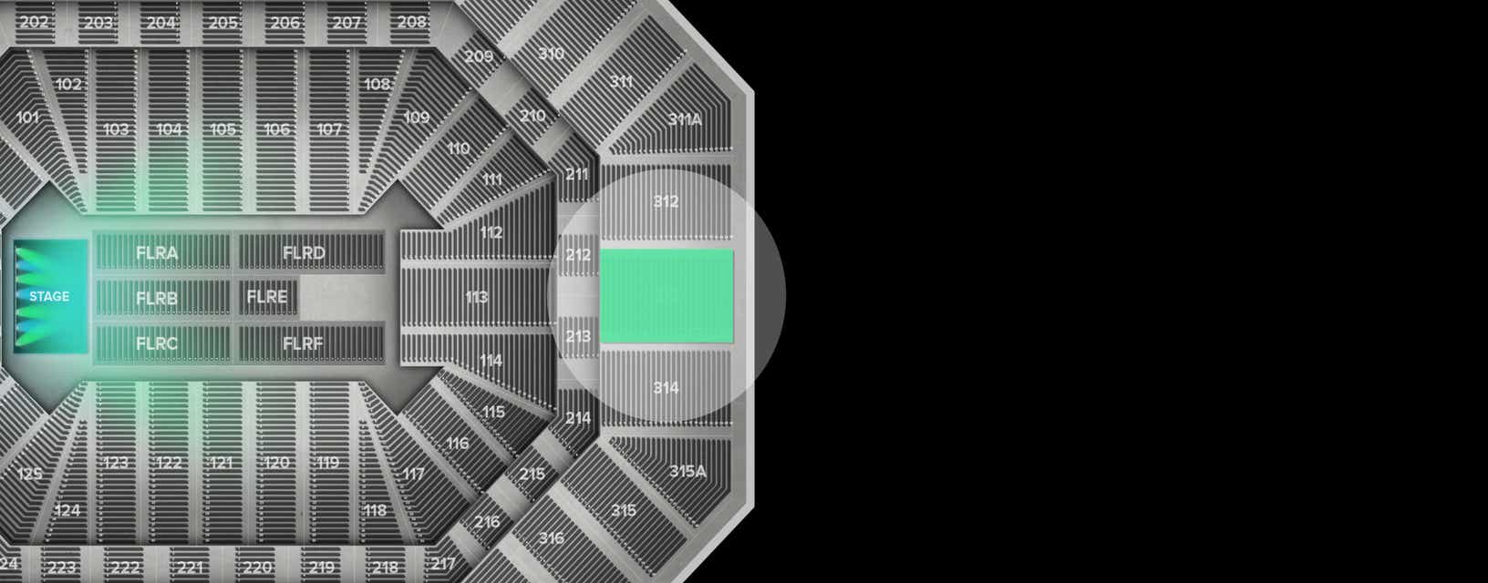 Seat view from Upper