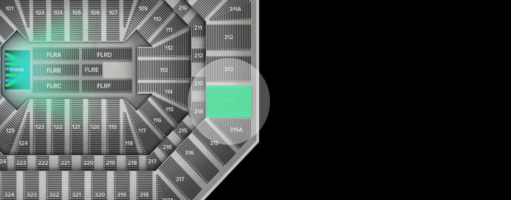 Seat view from Upper