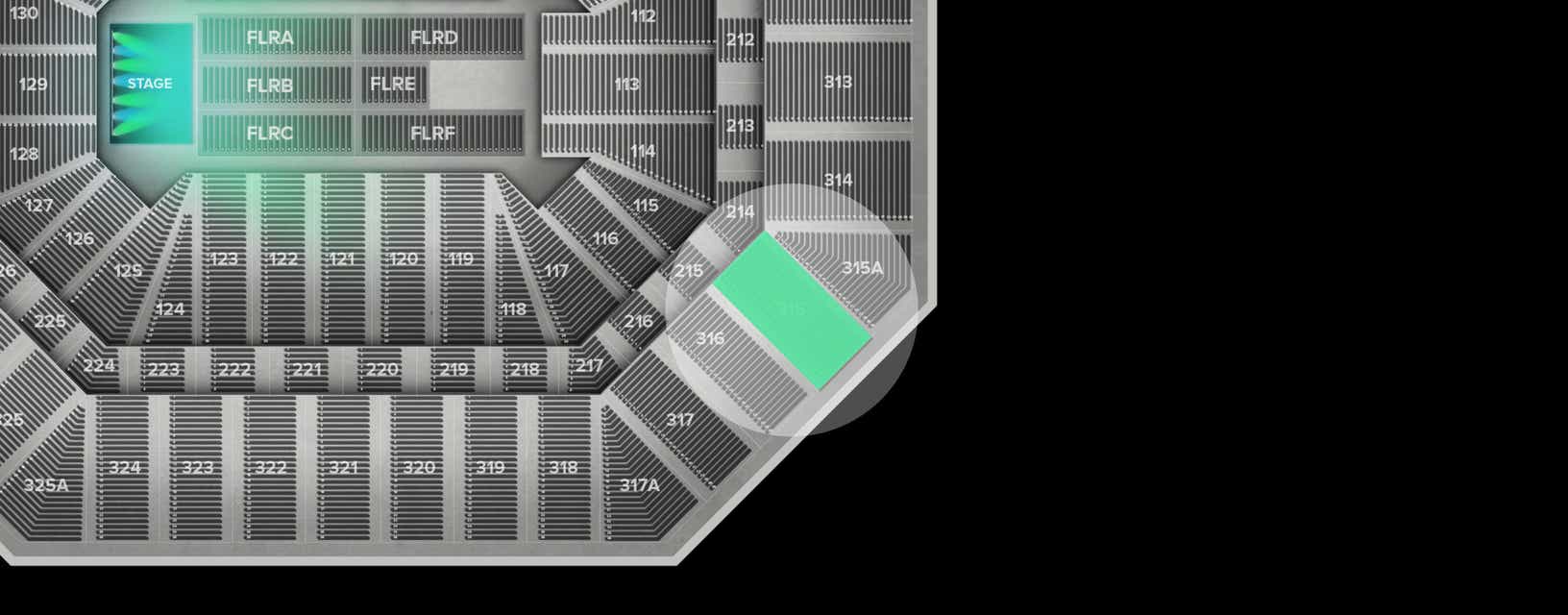 Seat view from Upper
