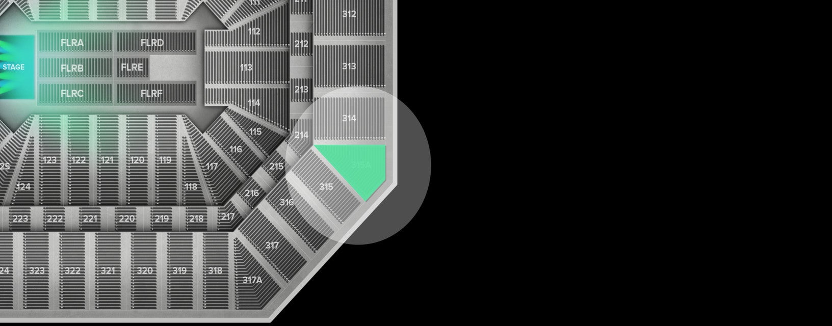 Seat view from Upper